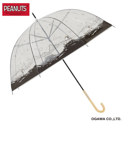 ピーナッツクリアアンブレラ/スヌーピー／山登り