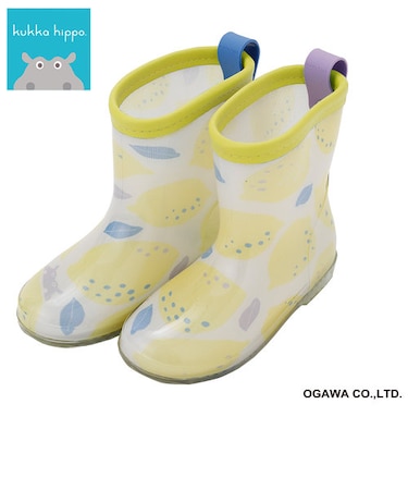 kukkahippo レインブーツ M（17cm） レモン