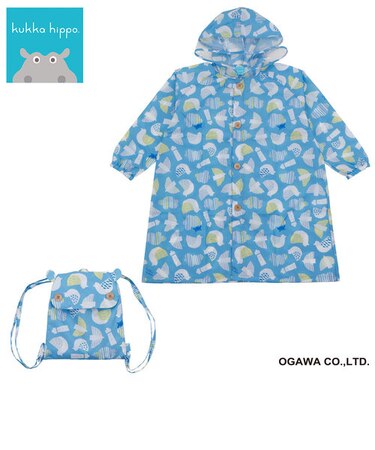 kukkahippo レインコート　100cm カモメ