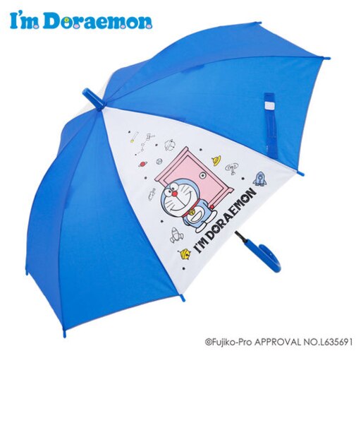 ｷｬﾗｸﾀｰ1ｺﾏ透明ｼﾞｬﾝﾌﾟ傘　アイムドラえもん