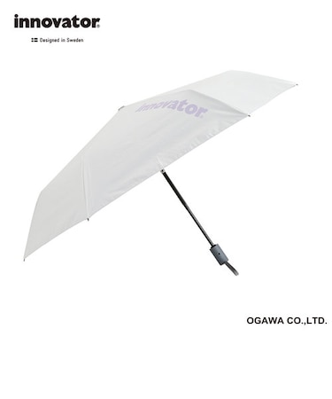 innovator　晴雨兼用【自動開閉傘】　55cm　ホワイト×パープル