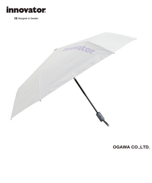 innovator　晴雨兼用【自動開閉傘】　55cm　ホワイト×パープル