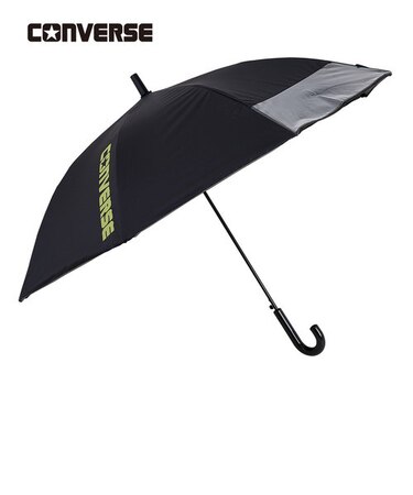 CONVERSE　子供日傘　無地タイプ　【長傘　身長表記　130㎝用】　ブラック