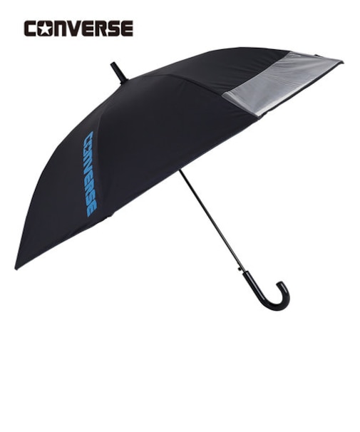 CONVERSE　子供日傘　無地タイプ【長傘　身長表記　140㎝用】　ブラック