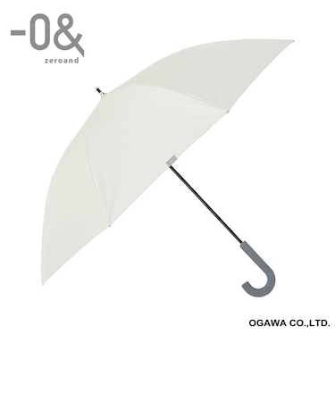 ゼロボーダー　晴雨兼用日傘　ｼﾞｬﾝﾌﾟ式長傘　65㎝　コットンホワイト