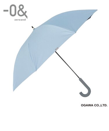 ゼロボーダー　晴雨兼用日傘　ｼﾞｬﾝﾌﾟ式長傘　65㎝　レイクブルー