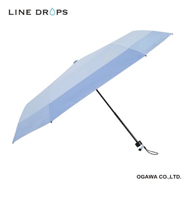 「そなえるパラソル」晴雨兼用折りたたみ傘　55㎝　サックス