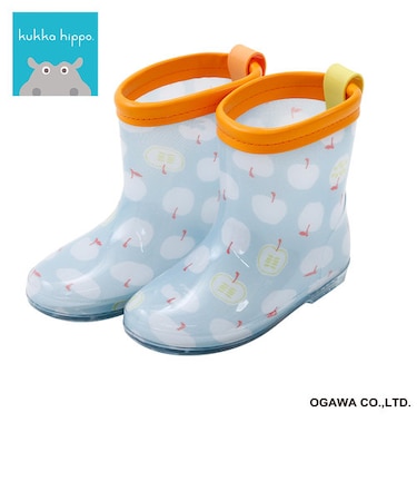 kukkahippo　レインブーツ　M（17cm） リンゴ
