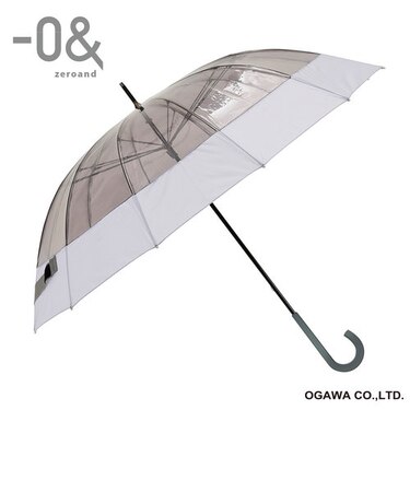 ゼロボーダー　12本骨POE切継ぎ雨傘　60㎝　パープル