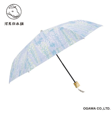 河馬印本舗 晴雨兼用日傘　折りたたみ傘　藤（薄紅藤／うすべにふじ）