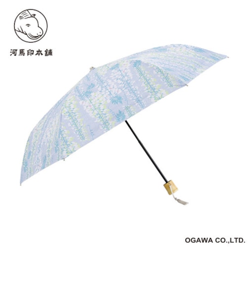 河馬印本舗 晴雨兼用日傘　折りたたみ傘　藤（薄紅藤／うすべにふじ）