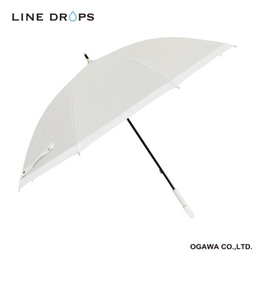 グログランリボン　晴雨兼用傘　ホワイト