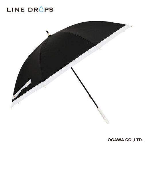 グログランリボン　晴雨兼用傘　ブラック