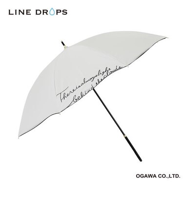 刺繍　晴雨兼用傘　ホワイト