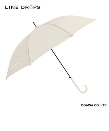 ピンドット　雨傘　ベージュ