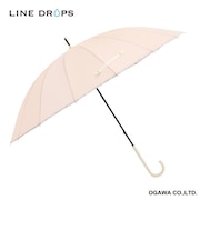 16本骨雨傘　オレンジ