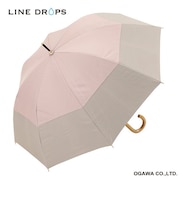 バイカラーパラソル　晴雨兼用長傘　50cm