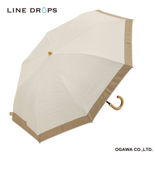グログランリボンパラソル　晴雨兼用二段折りたたみ傘　50cm