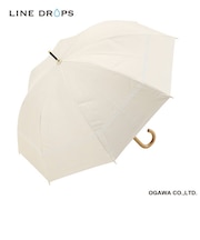 長傘 晴雨兼用 centelleo(センテリオ) マリン グログランテープ 手開き式 50cm UVカット率99.9%以上 遮光率100% 遮熱効果 はっ水加工 OW(lace) 57309