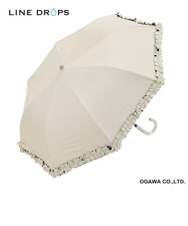 フリルパラソル　晴雨兼用二段折りたたみ傘 50cm