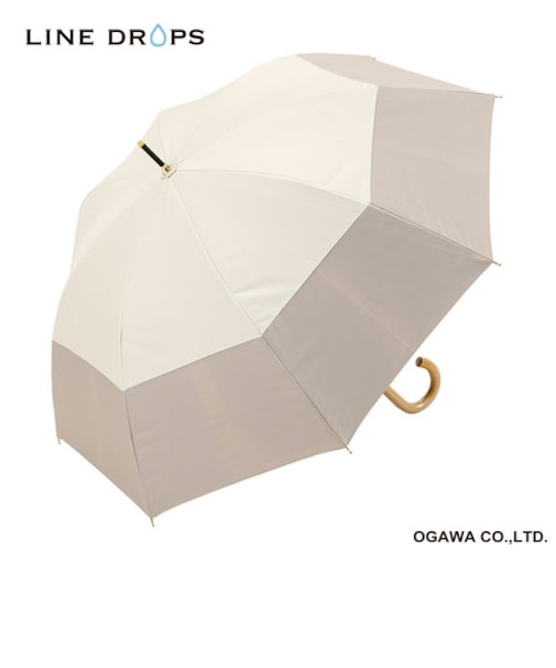 バイカラーパラソル　晴雨兼用長傘　50cm