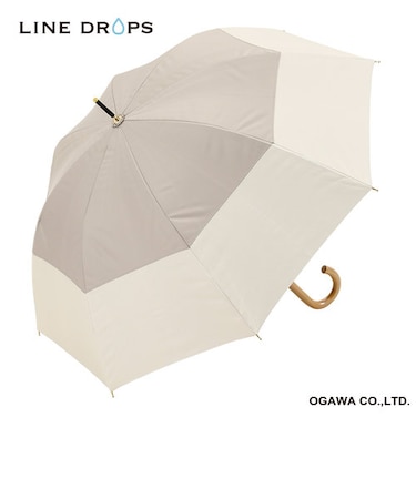 バイカラーパラソル　晴雨兼用長傘　50cm
