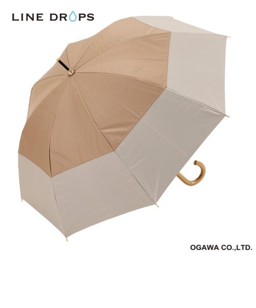バイカラーパラソル　晴雨兼用長傘　50cm