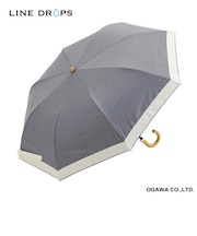 グログランリボンパラソル　晴雨兼用二段折りたたみ傘　50cm