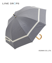 長傘 晴雨兼用 centelleo(センテリオ) マリン グログランテープ 手開き式 50cm UVカット率99.9%以上 遮光率100% 遮熱効果 はっ水加工 DUN(P3) 57361