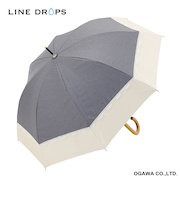 長傘 晴雨兼用 centelleo(センテリオ) バイカラー レース 手開き式 50cm UVカット率99.9%以上 遮光率100% 遮熱効果 はっ水加工 DUN×OW 57376