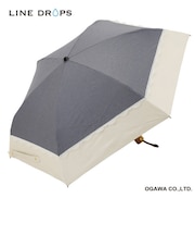 バイカラーパラソル　レース　晴雨兼用折りたたみ傘　50cm