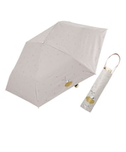 折りたたみ傘 晴雨兼用 ﾌﾟﾘﾝﾄ日傘 50cm 手開き式 UVカット率99％以上 遮光率99％以上 遮熱効果 はっ水加工  スヌーピー／ベージュ 56228