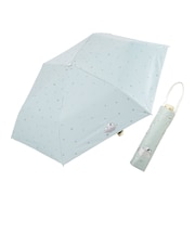 折りたたみ傘 晴雨兼用 ﾌﾟﾘﾝﾄ日傘 50cm 手開き式 UVカット率99％以上 遮光率99％以上 遮熱効果 はっ水加工  スヌーピー／ミント 56229
