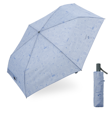 折りたたみ傘  LDE 55cm 自動開閉 安全飛び出し防止機能付き メンズ レディース ユニセックス ジョー・クール／ブルーグレー 85749