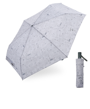 折りたたみ傘  LDE 55cm 自動開閉 安全飛び出し防止機能付き メンズ レディース ユニセックス ジョー・クール／ライトグレー 85750