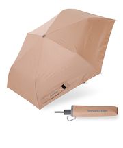 折りたたみ傘 晴雨兼用 innovator 55cm 自動開閉 安全飛び出し防止機能付き UVカット率99.9％以上 遮光率99.9％以上 遮熱効果 はっ水加工 ワンタッチ ペールオレンジ 18753