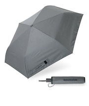折りたたみ傘 晴雨兼用 innovator 55cm ワンタッチ 自動開閉 安全飛び出し防止機能付き UVカット率99.9%以上 遮光率99.9%以上 遮熱効果 はっ水加工 スチールグレー 18756