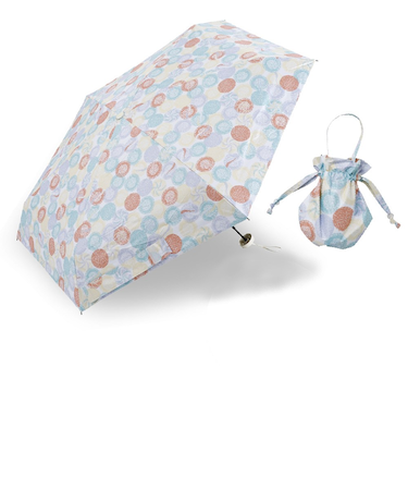 折りたたみ傘 婦人用 晴雨兼用 河馬印本舗 50cm 手開き式 UVカット率99%以上 遮光率99%以上 遮熱効果 はっ水加工 コンパクト 軽量 和柄 巾着 38006 38007 38008 38009 38010 38011