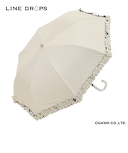 折りたたみ傘 晴雨兼用 centelleo(センテリオ) フリルパラソル 二段折りたたみ傘 手開き式 50cm UVカット率99.9％以上 遮光率100％ 遮熱効果 はっ水加工 OW 57331