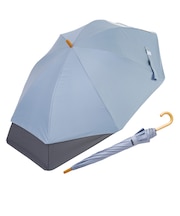 キッズ日傘 長傘 晴雨兼用 LINEDROPS 53cm 手開き式 UVカット率&遮光率99.9％ 遮熱効果 はっ水加工 尖っていないT型露先 反射テープ 透明窓つき 8本骨 通学 後ろが伸びる傘 合板手元 ニュアンスカラー 60423 60424 60425 60426