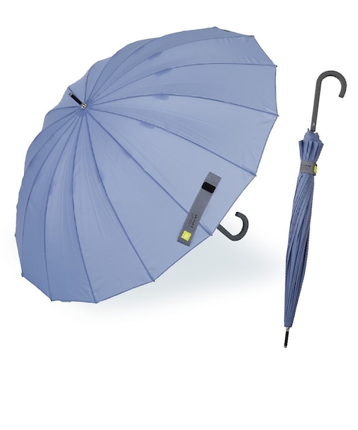 長傘 雨傘 -0& ゼロアンド 60cm 手開き式 超はっ水 軽量 16本骨 シンプル レディース メンズ ユニセックス 52408 52409 52410 52411 52412 52413