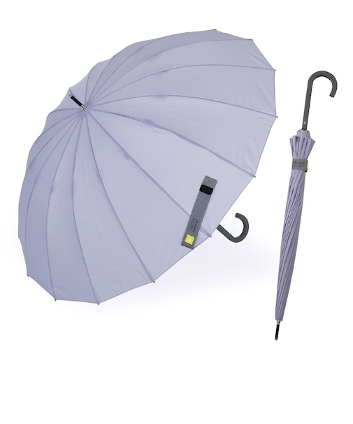 長傘 雨傘 -0& ゼロアンド 60cm 手開き式 超はっ水 軽量 16本骨 シンプル レディース メンズ ユニセックス 52408 52409 52410 52411 52412 52413