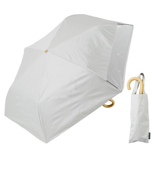 キッズ日傘 折りたたみ傘  晴雨兼用 LINEDROPS 55cm 手開き式 UVカット率＆遮光率99.9％以上 遮熱効果 はっ水加工 尖っていないT型露先 反射テープ 透明窓つき 6本骨 トート型収納バッグ 通学 合板手元 ニュアンスカラー ネームタグ 収納しやすいケース 54793 54794 54795 54796