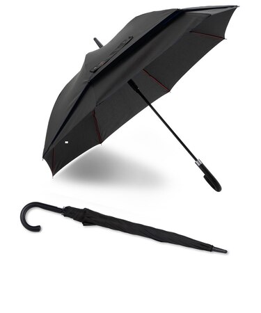 長傘 雨傘 メンズ 後ろが伸びる 荷物が濡れにくい トランスフォーム傘 ジャンプ式 耐風 超はっ水 65cm 8本骨 彗(SUI) LINEDROPS 53272 53273 53369