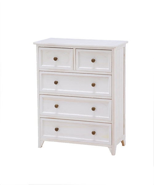 SHABBY WOOD 5Dチェスト｜ビーカンパニーの通販｜&mall（アンドモール