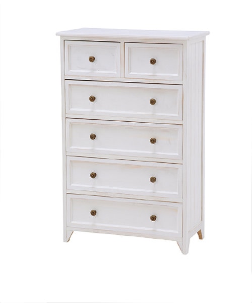 SHABBY WOOD 6Dチェスト｜ビーカンパニーの通販｜&mall（アンドモール