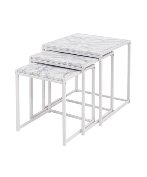 大理石調ネストテーブルセット