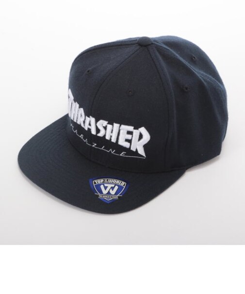 【当商品送料無料】スナップバック スラッシャー THRASHER キャップ 帽子 ライム ネイビー 定番 ホワイト 白 ブラック 黒