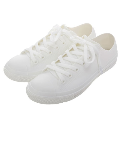 【当商品送料無料】レイン スニーカー レディース 通販 おしゃれ 雨靴 防水 通勤 通学 黒 白 ショート 軽量 軽い 晴雨兼用 22.5cm