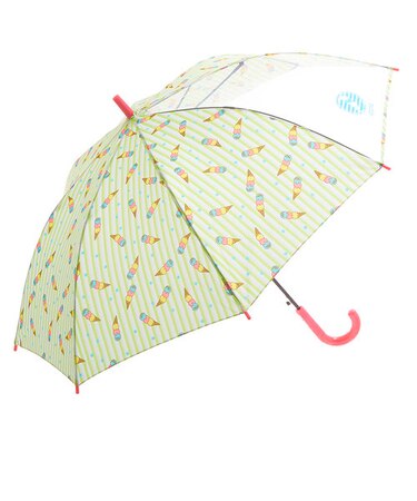 【当商品送料無料】ジャンプ傘 キッズ 55cm ATTAIN アテイン 通販 傘 子ども用 ジャンプ 傘 グラスファイバー骨 1コマ透明窓付き 丈夫